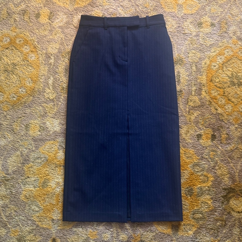 Wilfred Midnight Blue Pencil Skirt